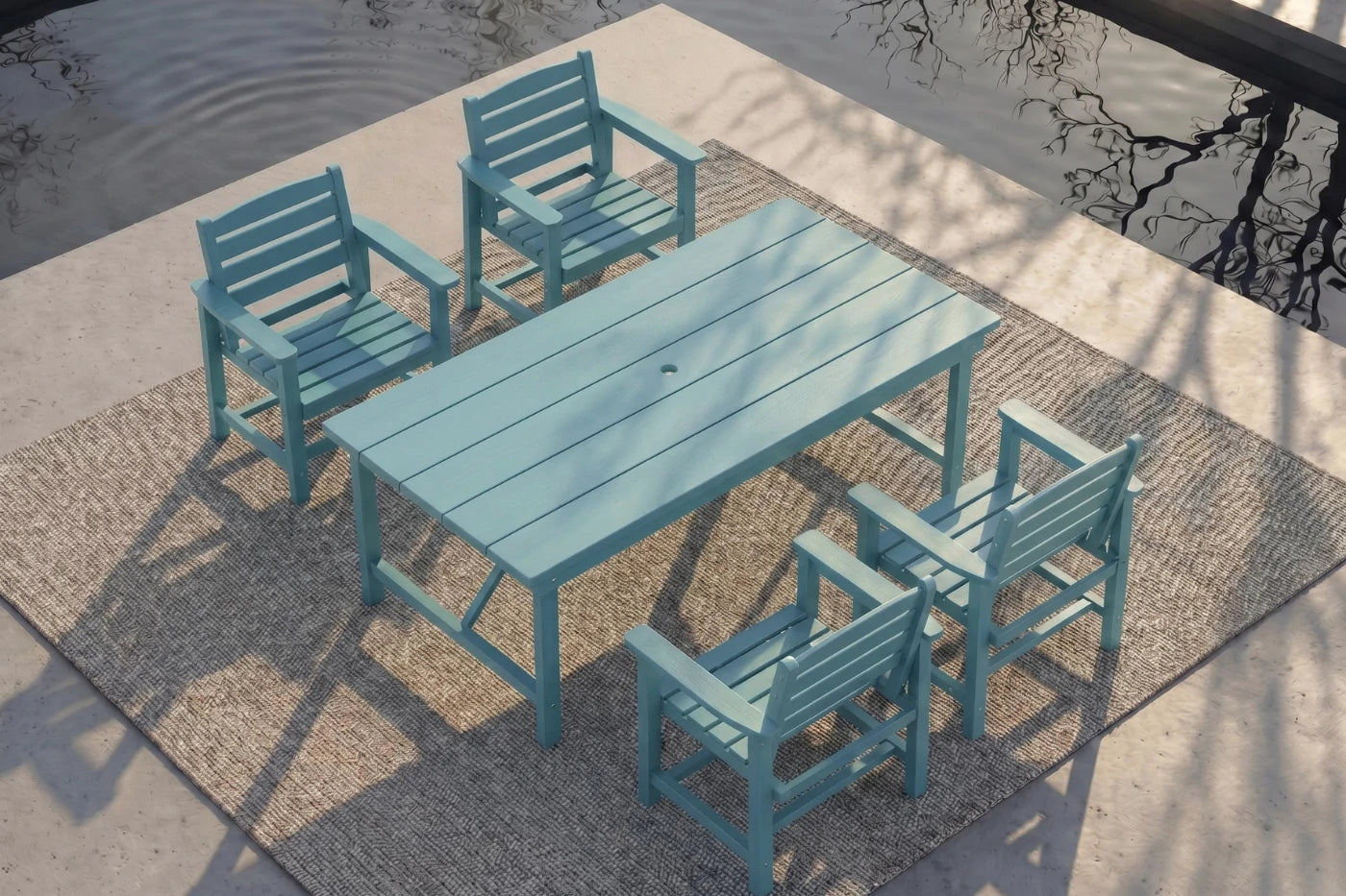 HDPE Outdoor Dining Set