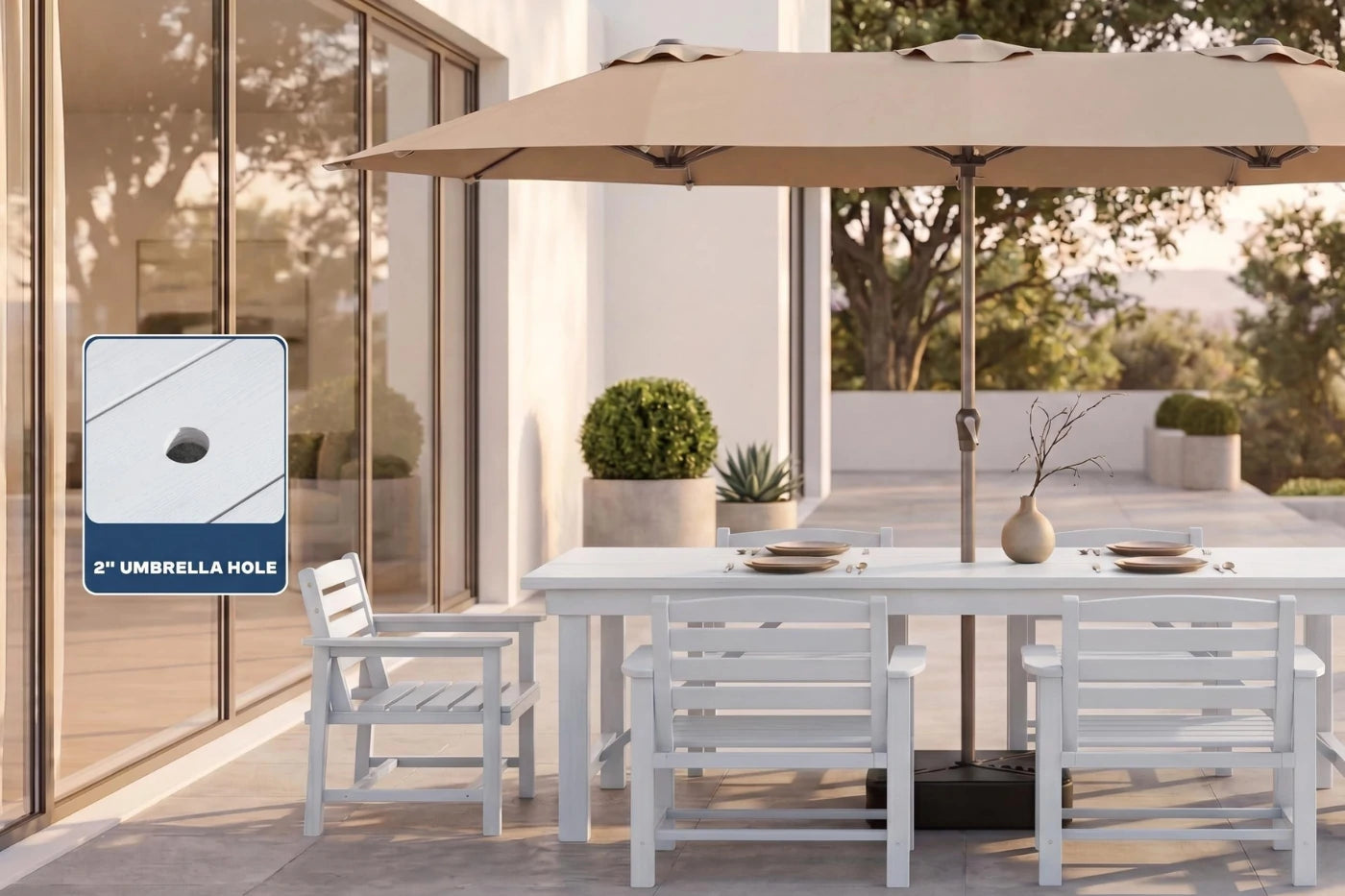 HDPE Outdoor Dining Set