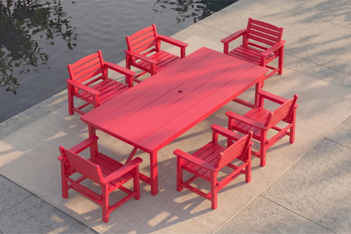 HDPE Outdoor Dining Set