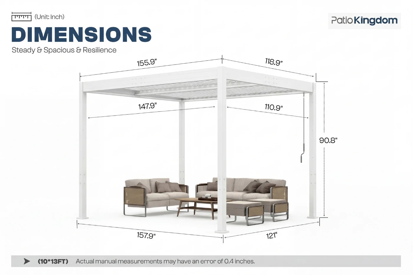 LUXOR™ Louvered Pergola