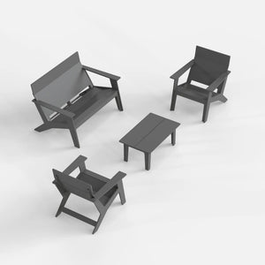Modern Poly Adirondack Chair Set