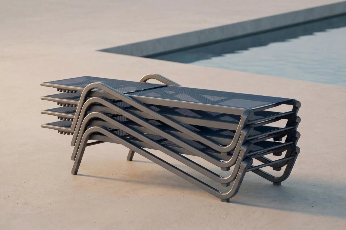 Aluminum Outdoor Chaise Lounge