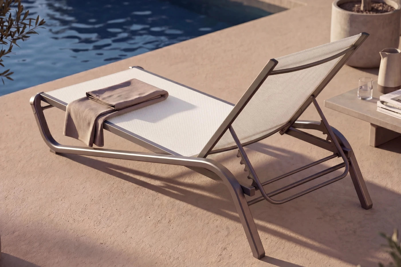 Aluminum Outdoor Chaise Lounge