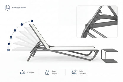 Aluminum Outdoor Chaise Lounge
