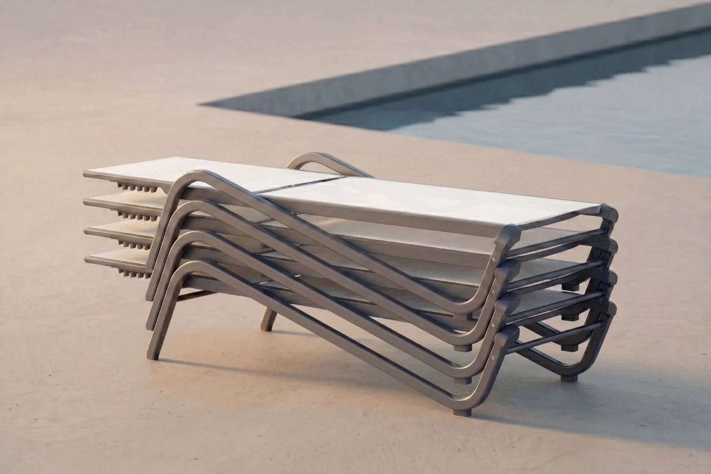 Aluminum Outdoor Chaise Lounge