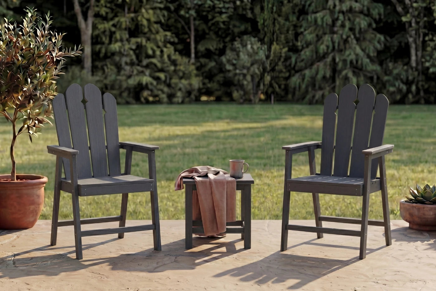 Wave™ All-Weather HDPE Outdoor Dining Set
