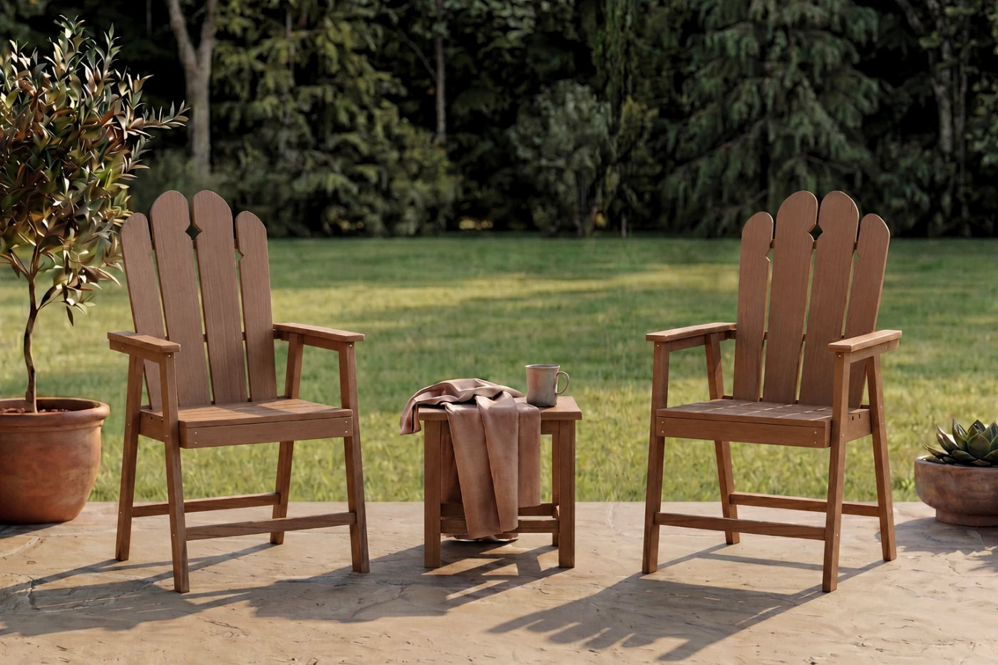 Wave™ All-Weather HDPE Outdoor Dining Set