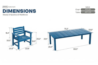 Perli™ Outdoor Dining Set - Table & Chairs