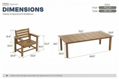 Perli™ Outdoor Dining Set - Table & Chairs