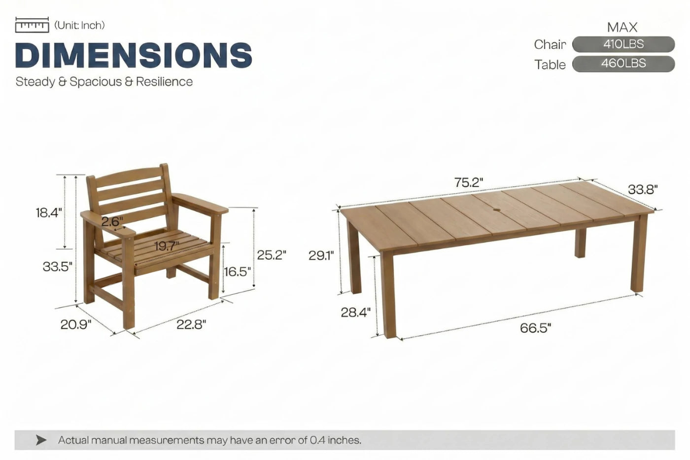 Perli™ Outdoor Dining Set - Table & Chairs