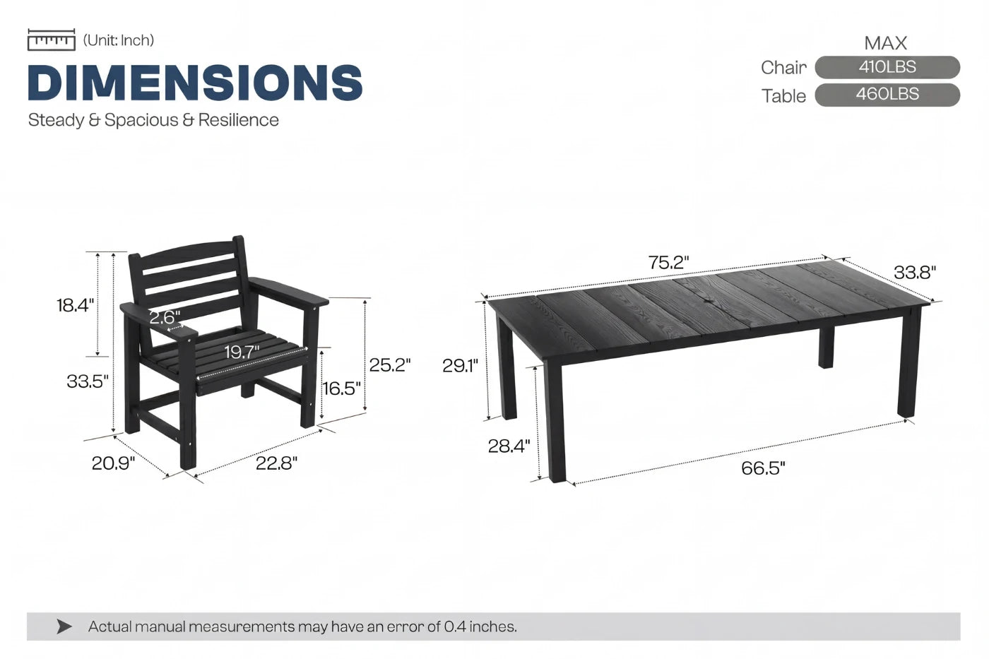 Perli™ Outdoor Dining Set - Table & Chairs