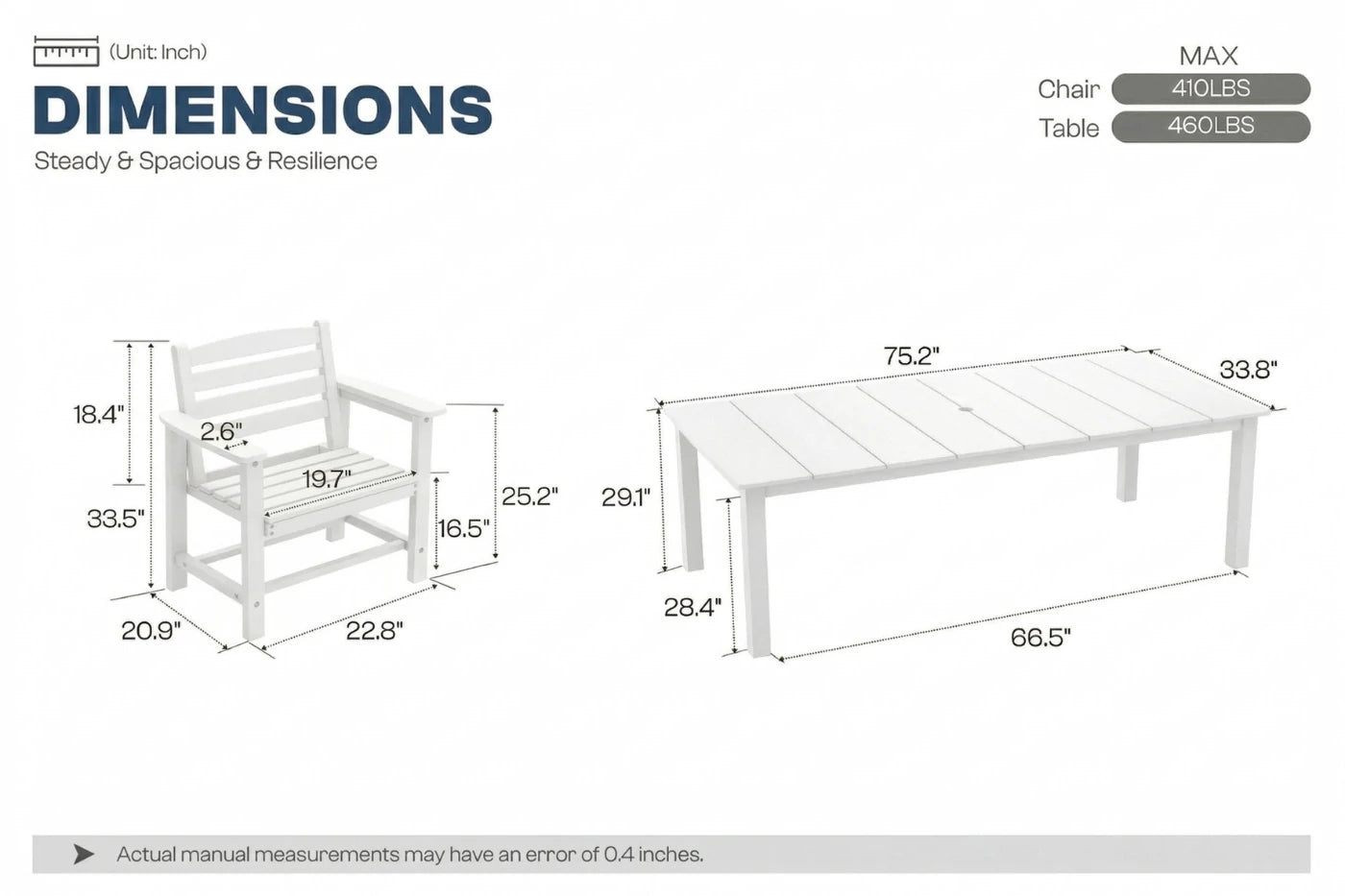 Perli™ Outdoor Dining Set - Table & Chairs