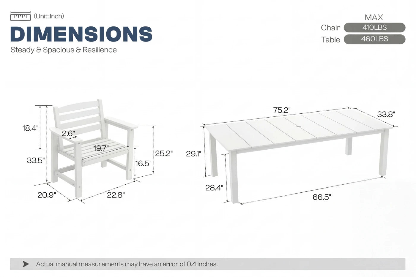 Perli™ Outdoor Dining Set - Table & Chairs