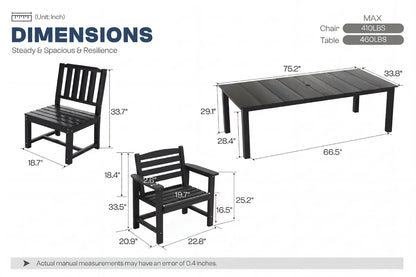 Perli™ Outdoor Dining Set - Table & Chairs
