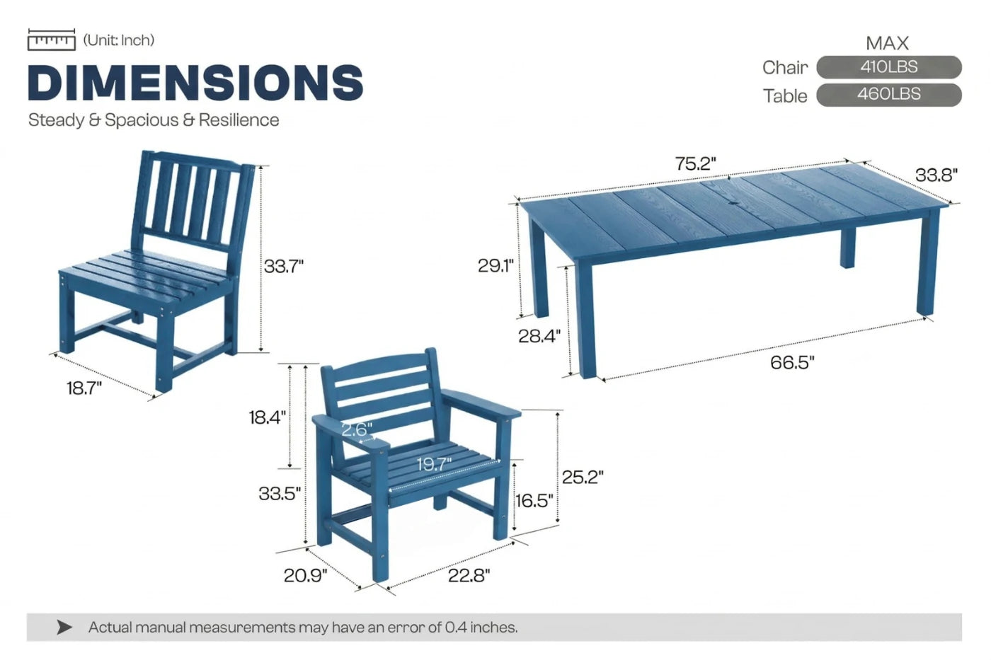 Perli™ Outdoor Dining Set - Table & Chairs