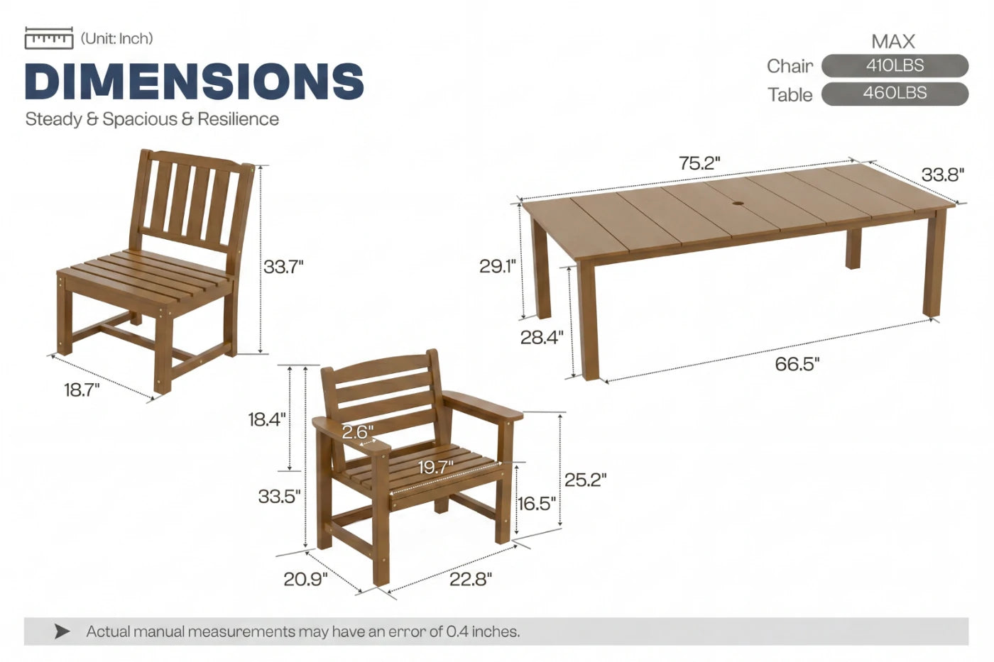 Perli™ Outdoor Dining Set - Table & Chairs