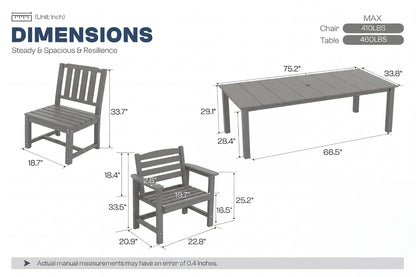 Perli™ Outdoor Dining Set - Table & Chairs