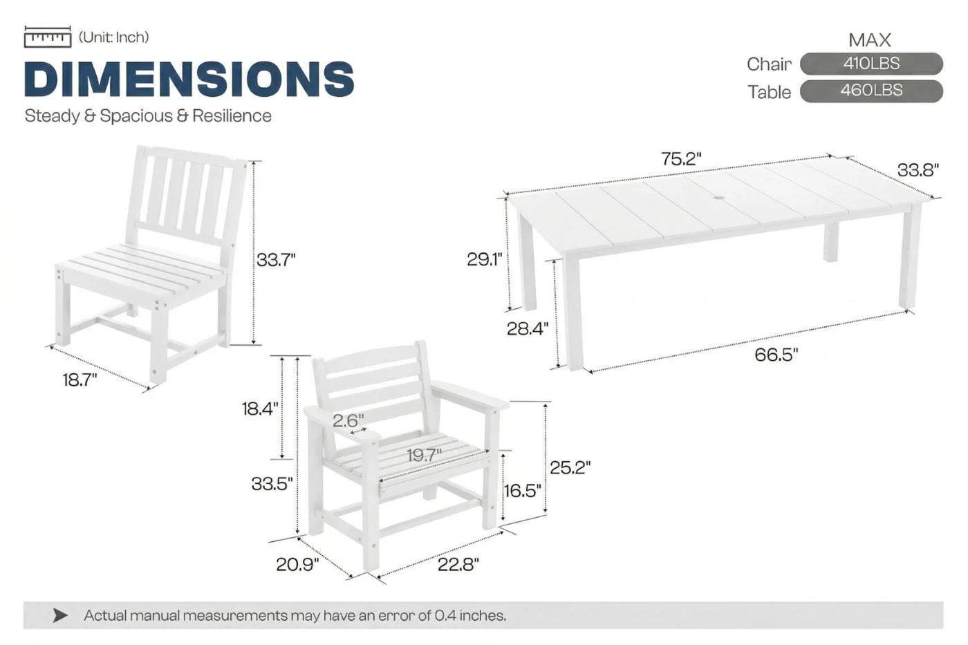 Perli™ Outdoor Dining Set - Table & Chairs