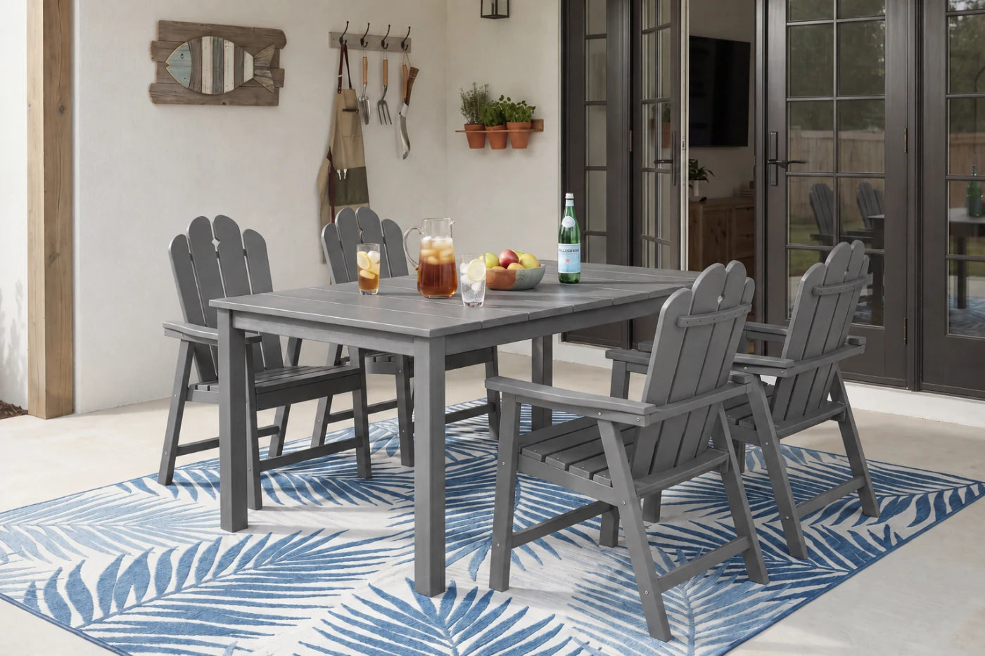 Wave™ All-Weather HDPE Outdoor Dining Set