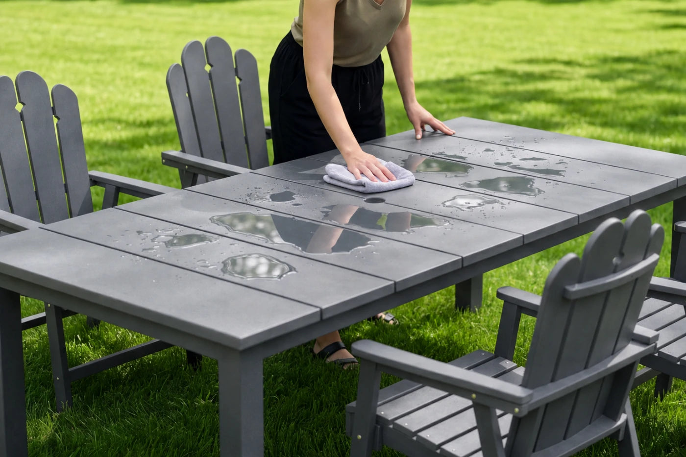 Wave™ All-Weather HDPE Outdoor Dining Set