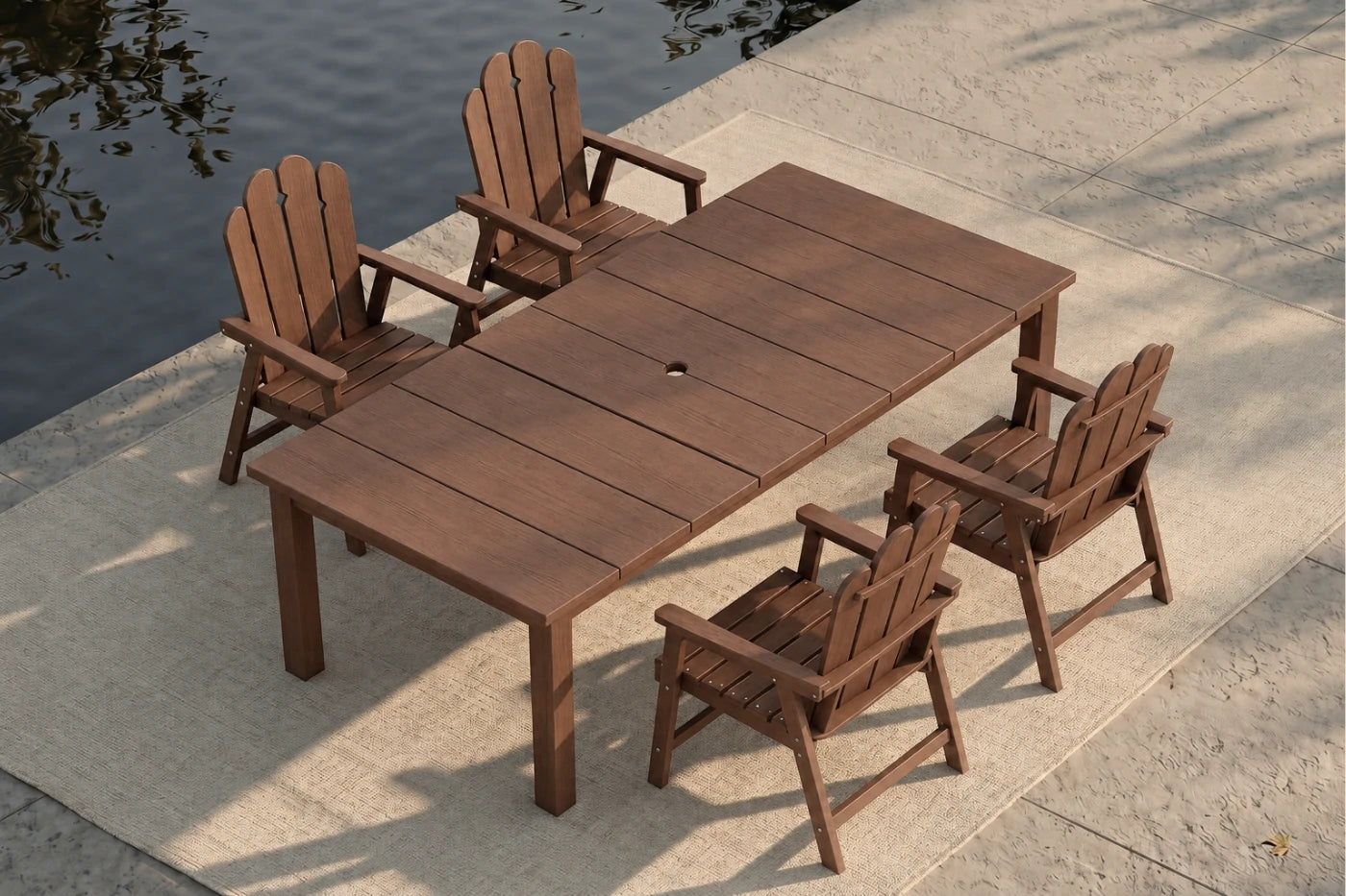 Wave™ All-Weather HDPE Outdoor Dining Set