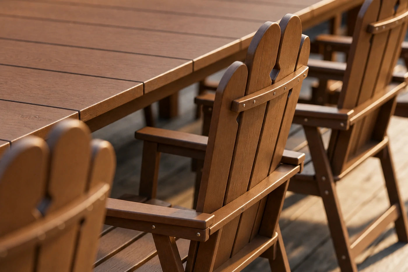 Wave™ All-Weather HDPE Outdoor Dining Set