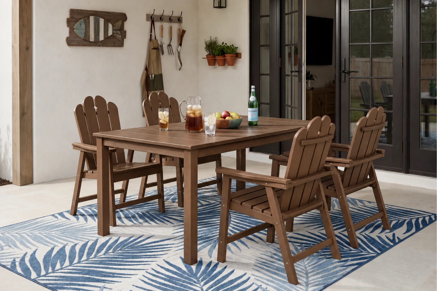 Wave™ All-Weather HDPE Outdoor Dining Set