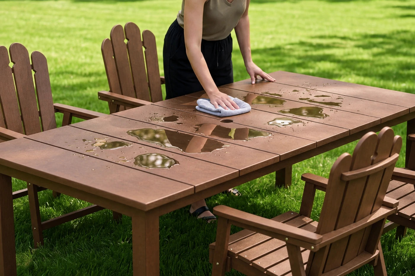 Wave™ All-Weather HDPE Outdoor Dining Set