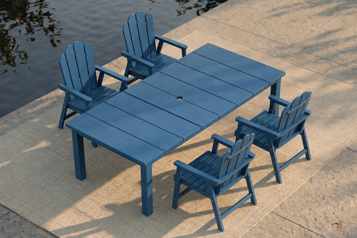 Wave™ All-Weather HDPE Outdoor Dining Set