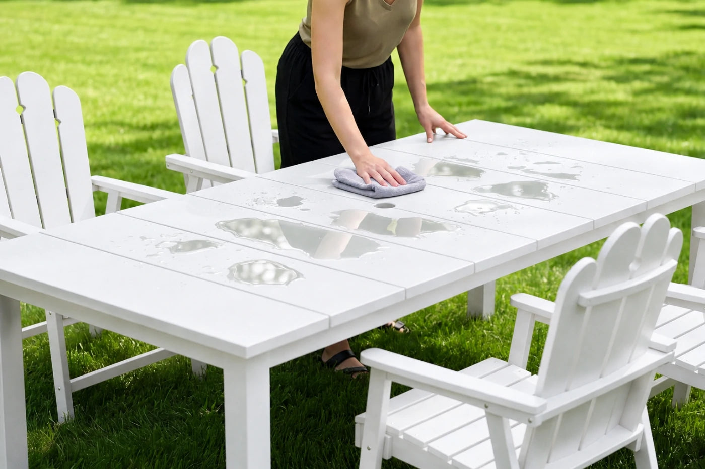 Wave™ All-Weather HDPE Outdoor Dining Set