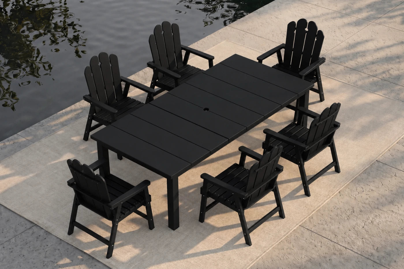 Wave™ All-Weather HDPE Outdoor Dining Set