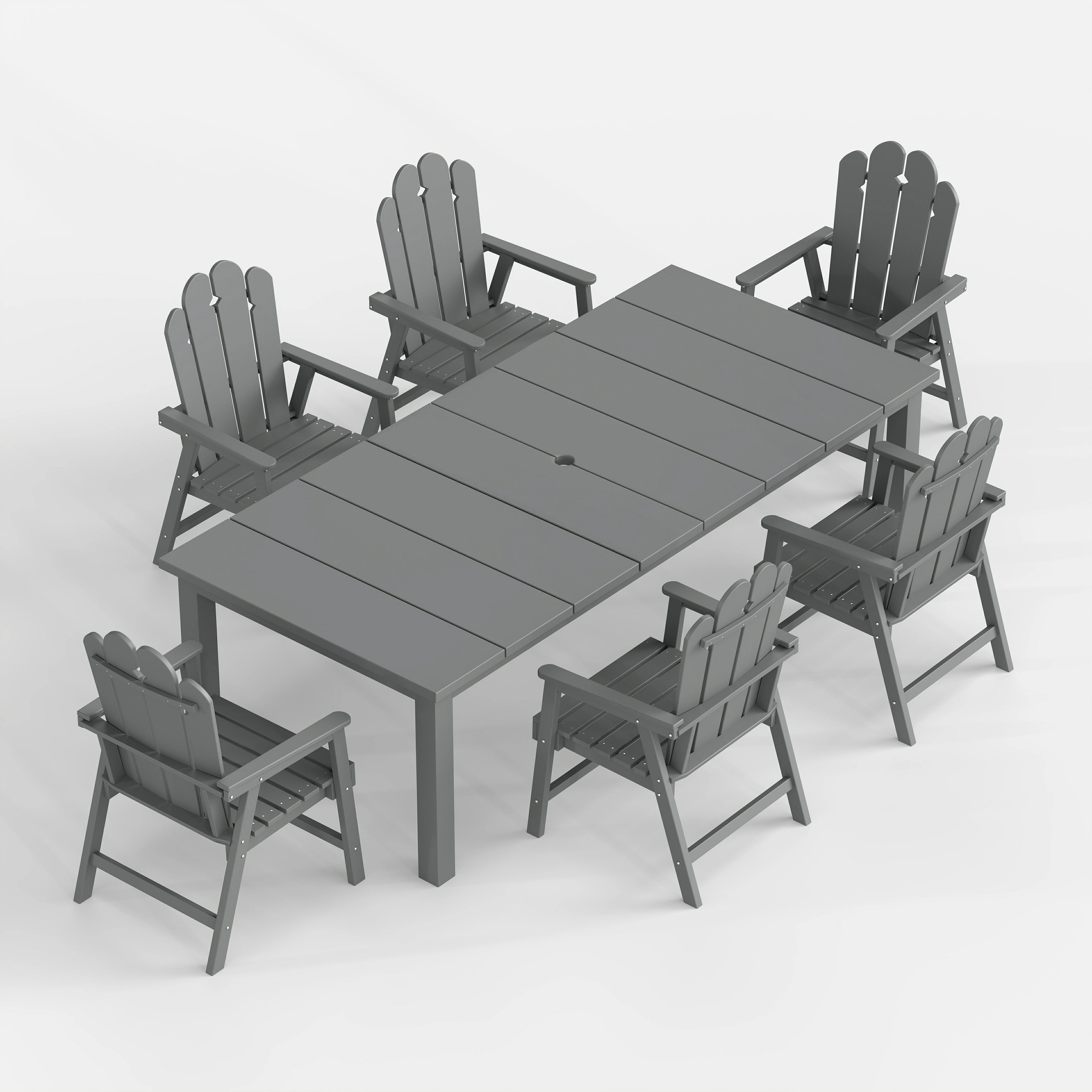 Wave™ All-Weather HDPE Outdoor Dining Set