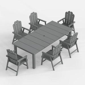 Wave™ All-Weather HDPE Outdoor Dining Set