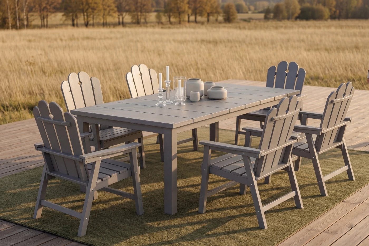 Wave™ All-Weather HDPE Outdoor Dining Set
