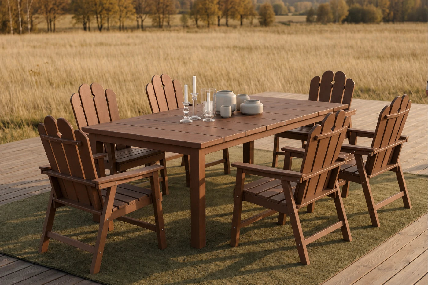 Wave™ All-Weather HDPE Outdoor Dining Set