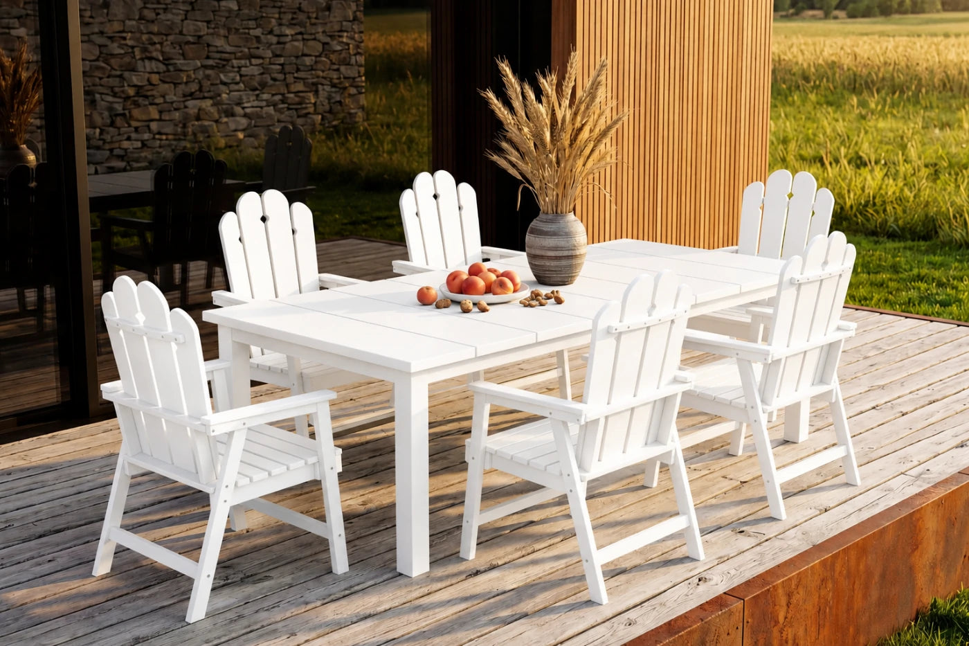 Wave™ All-Weather HDPE Outdoor Dining Set