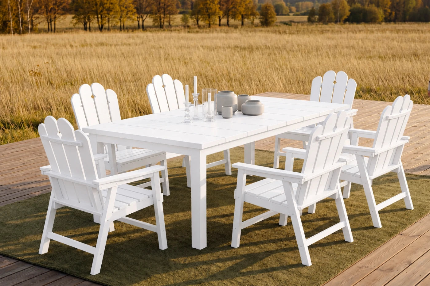 Wave™ All-Weather HDPE Outdoor Dining Set