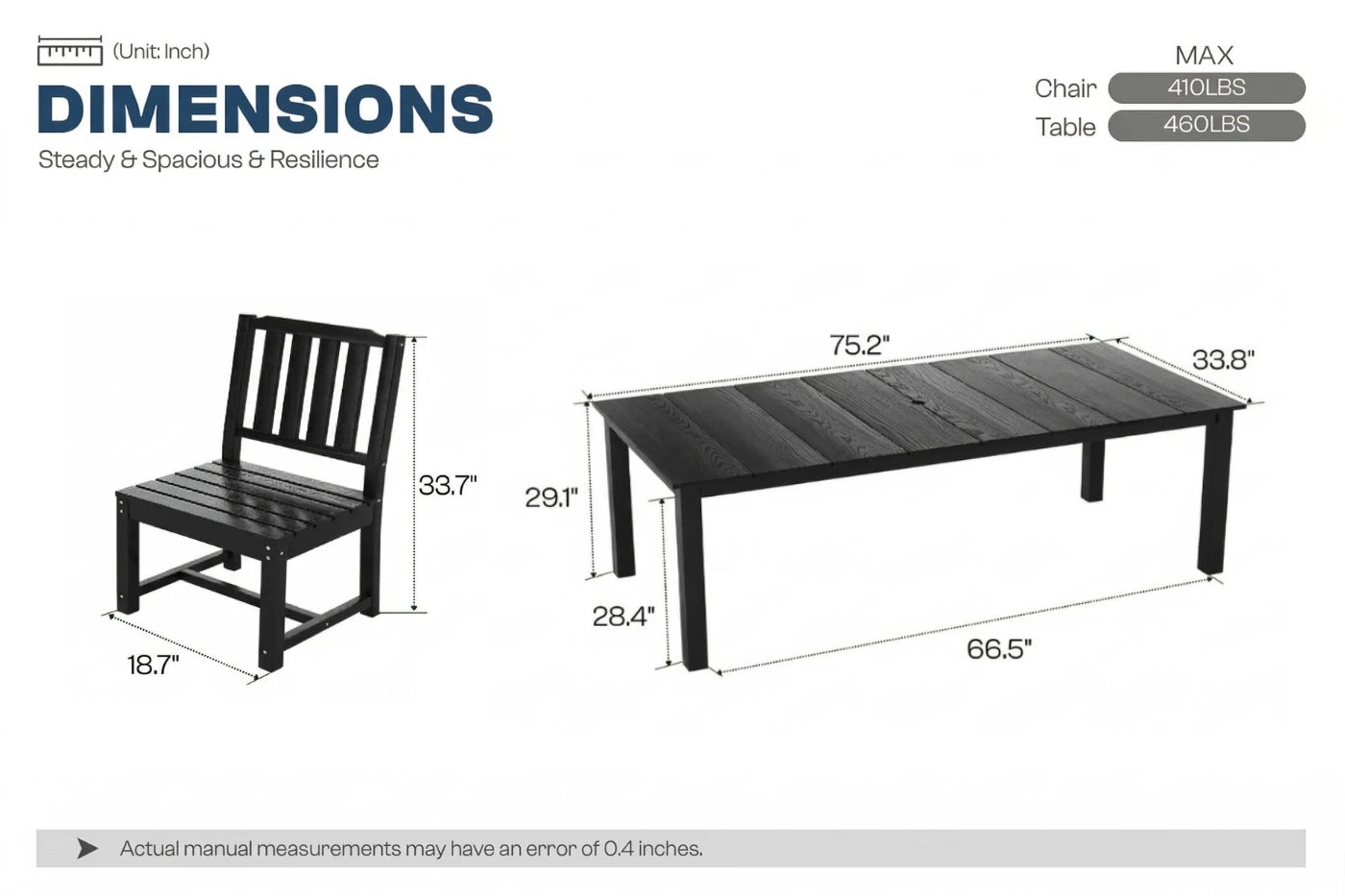 Perli™ Outdoor Dining Set - Table & Chairs