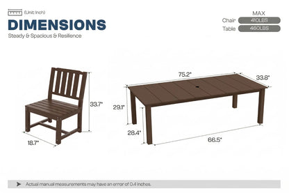 Perli™ Outdoor Dining Set - Table & Chairs