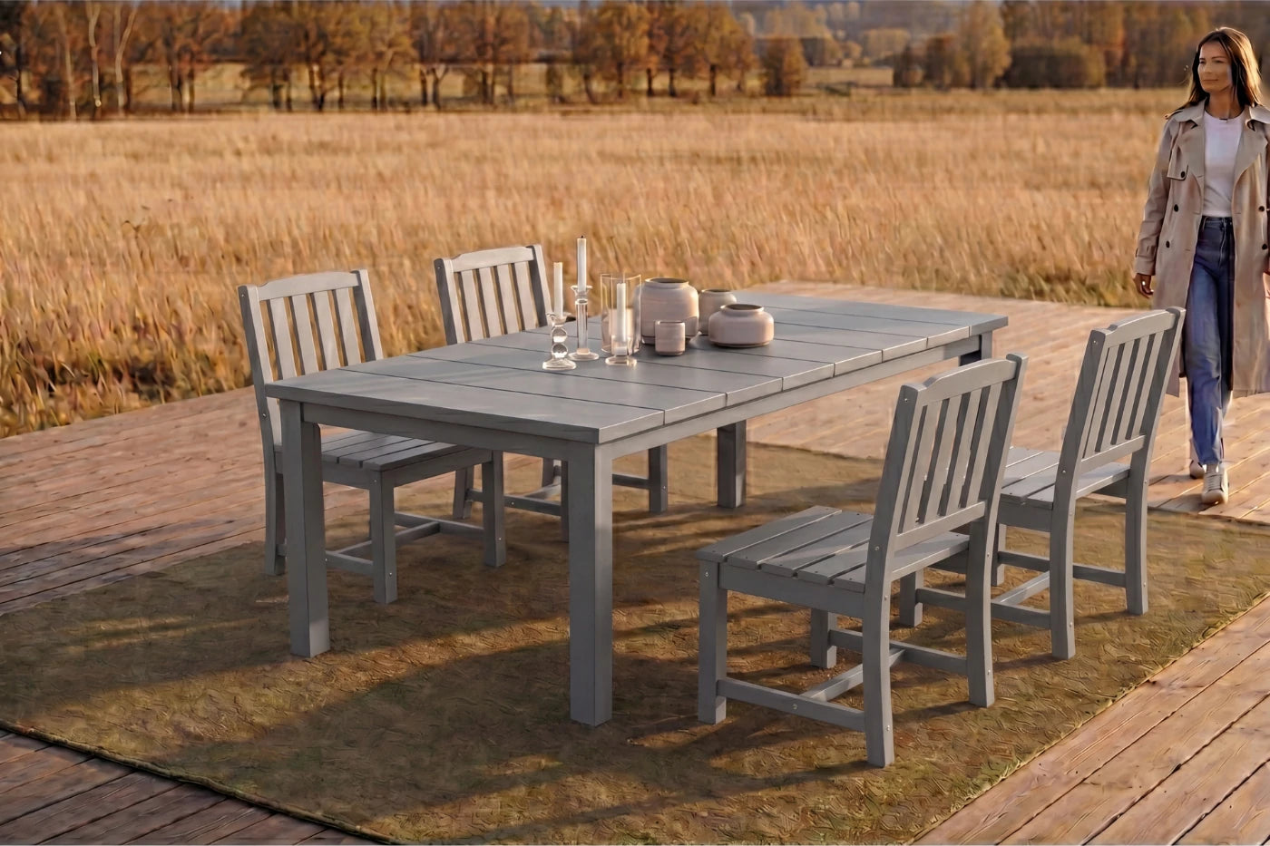 Perli™ Outdoor Dining Set - Table & Chairs