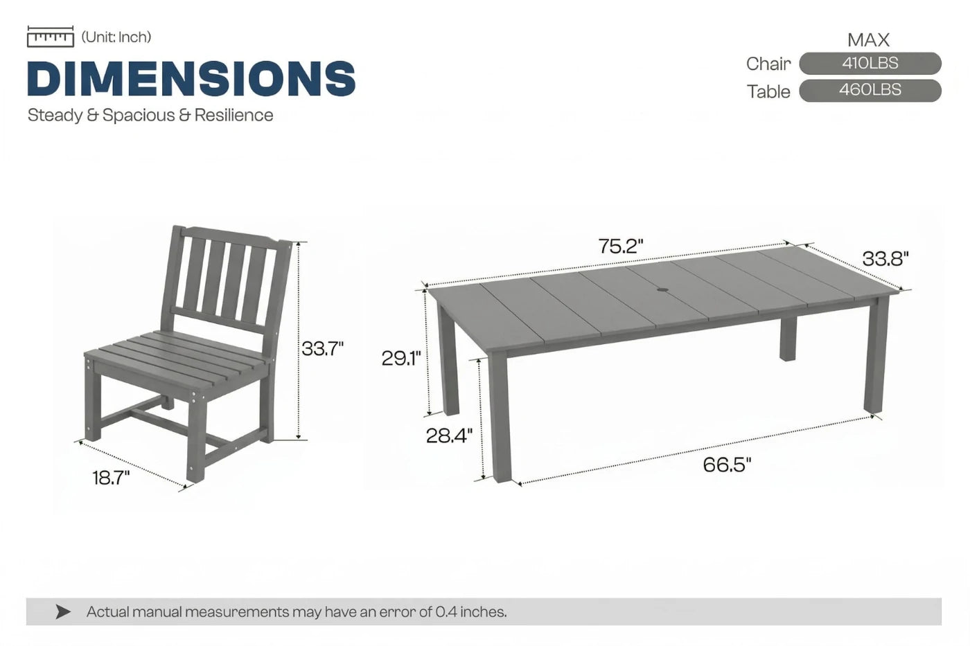 Perli™ Outdoor Dining Set - Table & Chairs