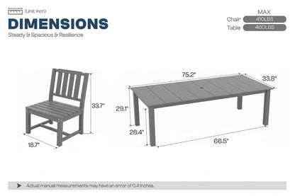 Perli™ Outdoor Dining Set - Table & Chairs