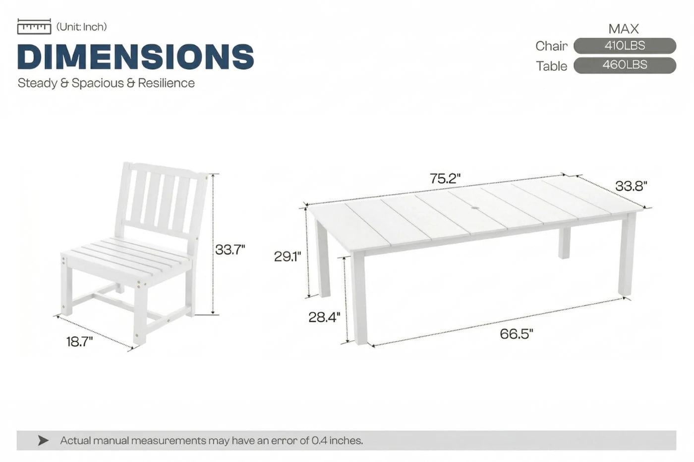 Perli™ Outdoor Dining Set - Table & Chairs