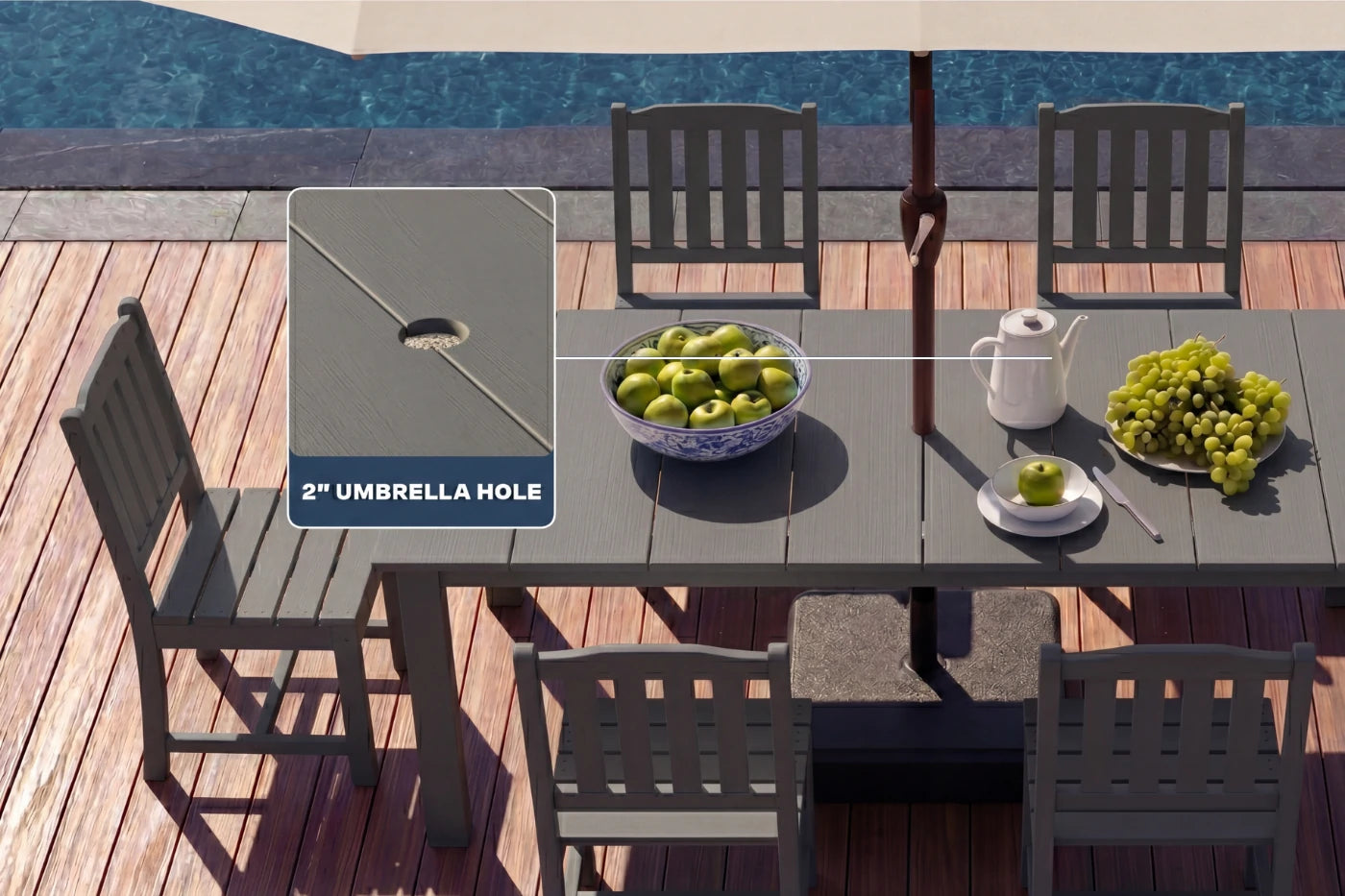 Perli™ Outdoor Dining Set - Table & Chairs