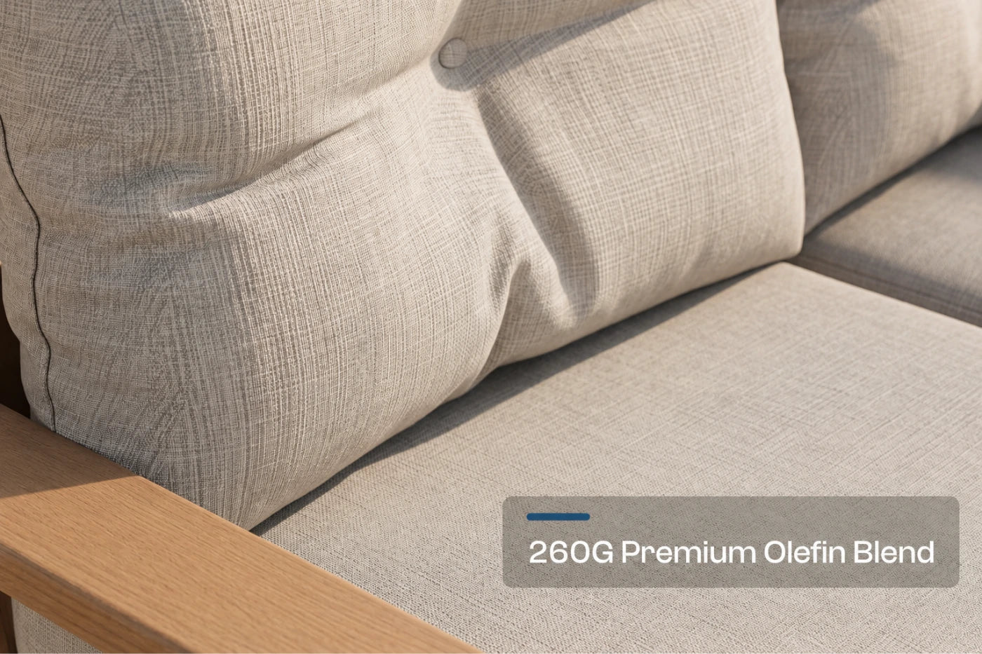 HDPE Sectional Patio Couch Set