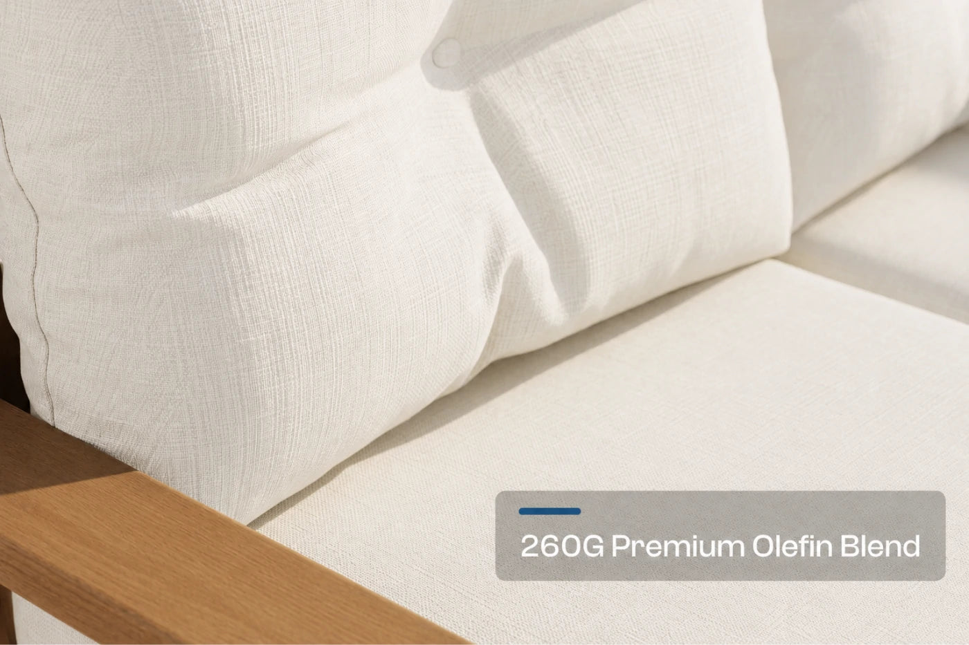 HDPE Sectional Patio Couch Set