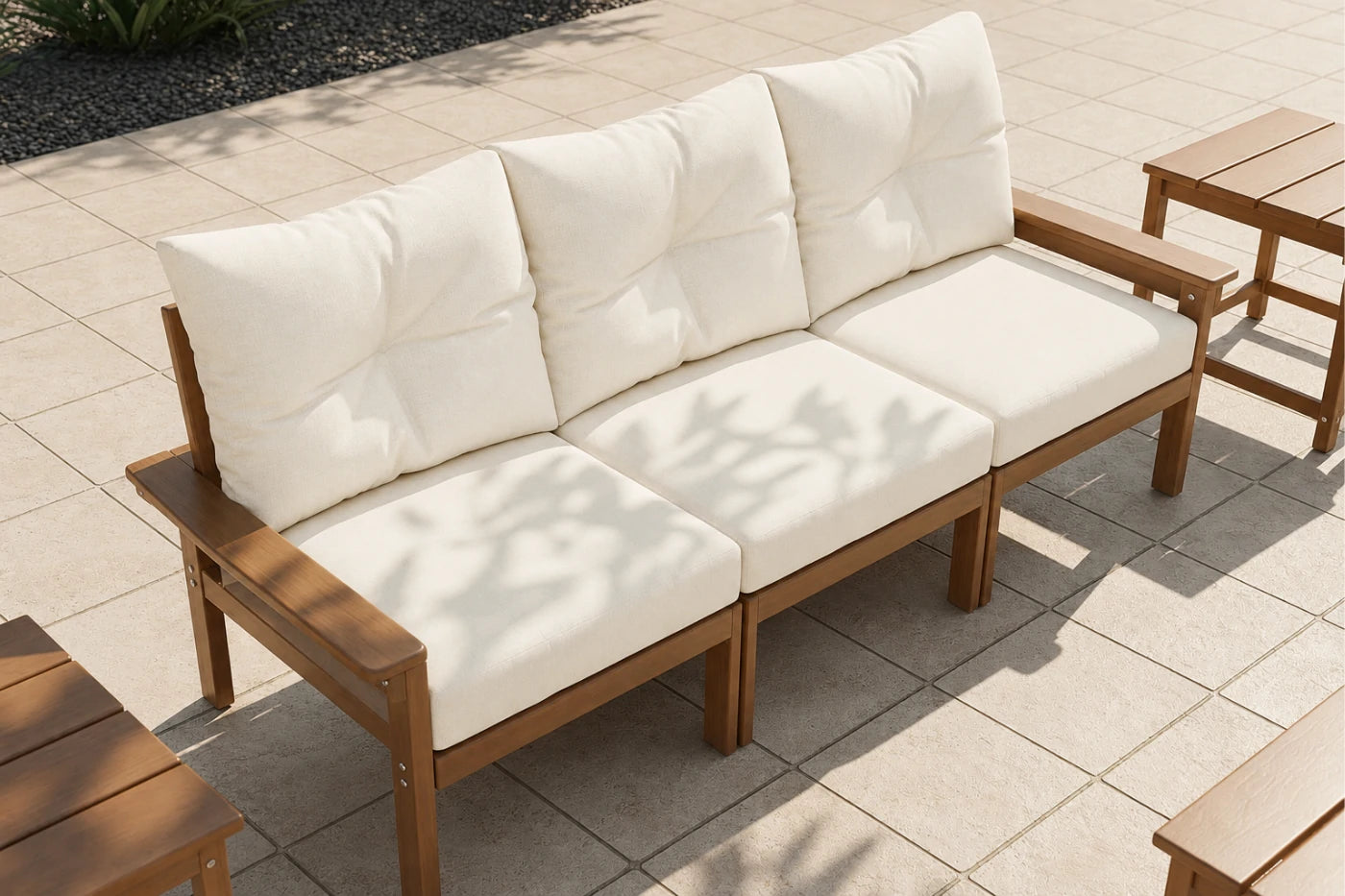 HDPE Sectional Patio Couch Set
