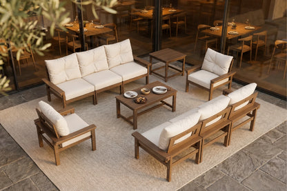 HDPE Sectional Patio Couch Set