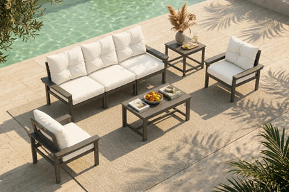 HDPE Sectional Patio Couch Set