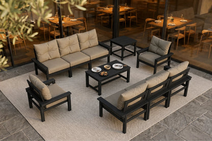 HDPE Sectional Patio Couch Set
